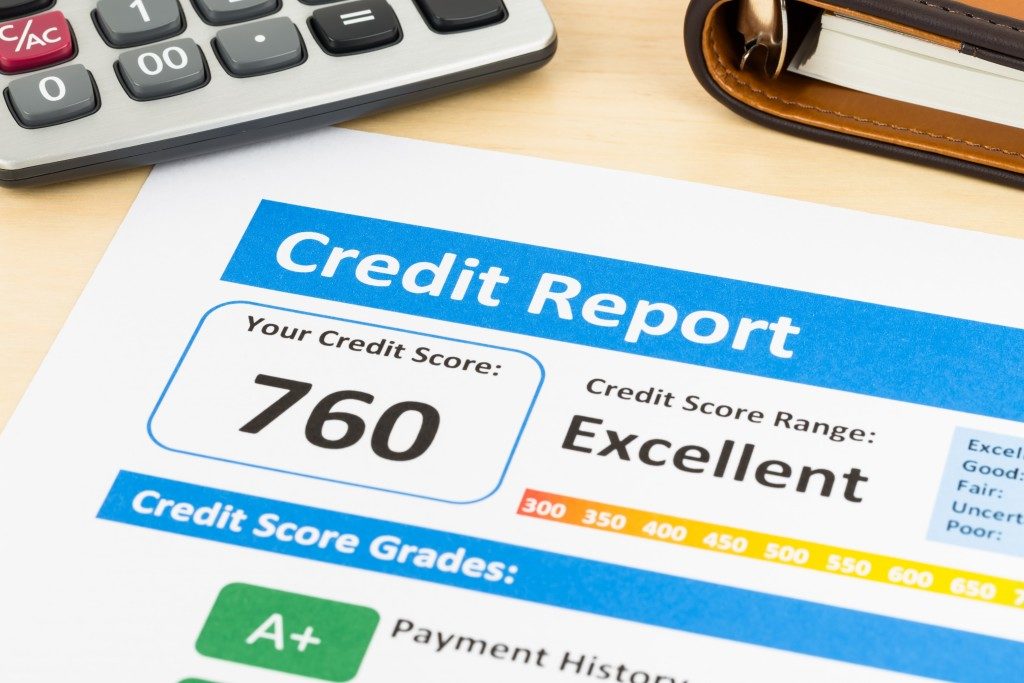 credit report on paper