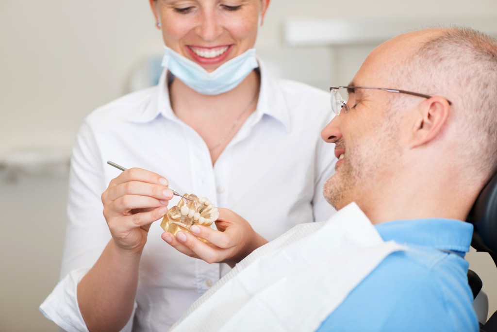 dentist with patient